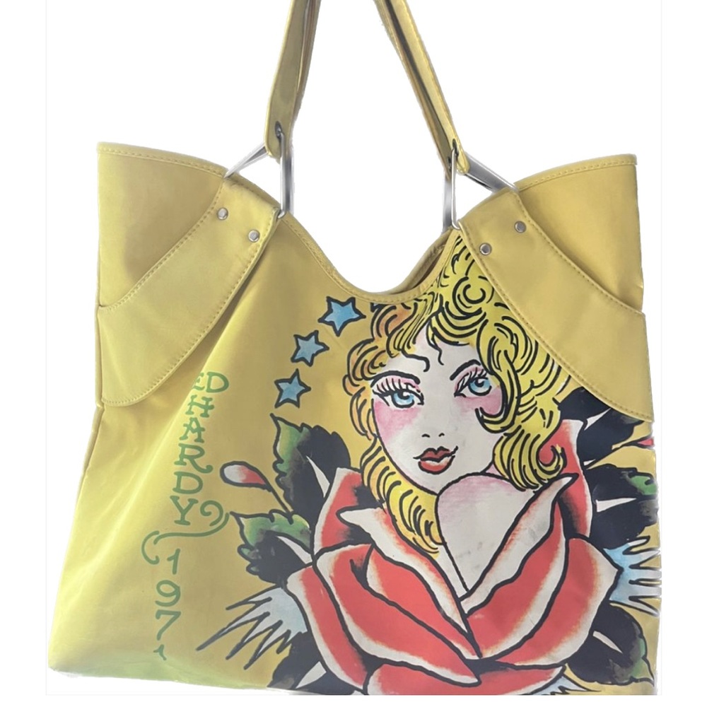Vintage Ed Hardy tote bag